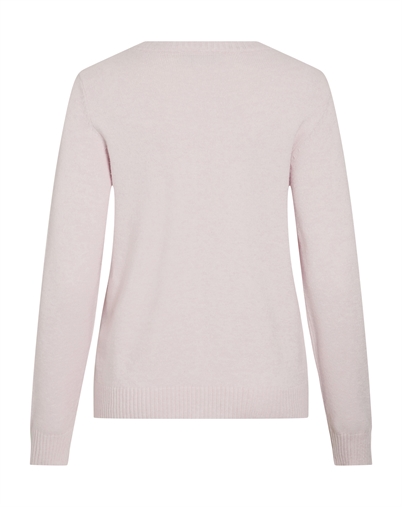 Vila - Viril O-Neck Strik - Cherry Blossom 